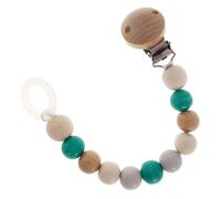 Juguete de Bebé Cadena Chupete Natural Turquesa Bxlxh 30x20x210mm Nuevo Nuckel