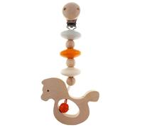Juguete de Bebé Wagenanhänger Caballo Naranja Natural Bxlxh 90x35x180mm Nuevo