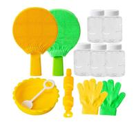 Juguete de Bola de Burbujas para niños: Juego de Guantes de abds Duradero, Juguete para Juegos de | Gran Kit de Burbujas de rebotes con Guantes, Juguete para Construir Habilidades para ev