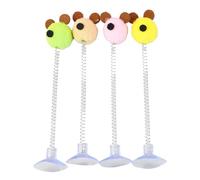 Juguete de Bola de Resorte con Plumas de Gato de Color Aleatorio con Ventosa, Juguete Interactivo for Gatos, Juguete for Gatos, Suministros for rascar Gatos(6)