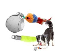Juguete de Bola Interactivo para Gatos - Juego de rodaje automático de 3 Modos | Juguete eléctrico para Gatos con Cola, chirrido de Dientes, Entretenimiento Personal, del aburrimiento, Cor