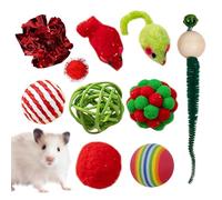 Juguete de bola para gatos,Juguetes para gatos de Navidad - Juguetes para gatos autojugantes de Navidad - Juguetes interactivos para gatos para ejercicios para gatitos de interior del