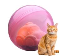 Juguete de Bola rodante para Gatos, Bola de Juguete Recargable para Gatos con luz y música, Juego Divertido para Entretenimiento en Interiores, del aburrimiento, Caza