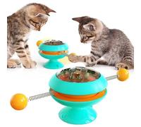 Juguete de bola spinner de gato, juguete interactivo para gatos con molino a,sa juguete para gatos Spinner | Juguetes para gatos para gatos de interior, juguete de cepillo de dientes pe