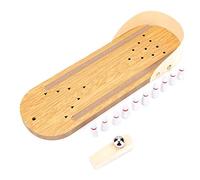 Juguete de Bolos de Escritorio - Encantador Mini Juego de Bolos para Niños y del Estrés para Adultos - Elegante Diseño de Madera - Pantalla Divertida de 11,64 X 3,93 Pulgadas