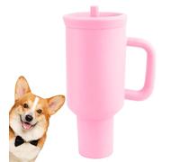Juguete de botella de perro genérico, interactivo Chewing Water Cup, Bird Sound Training Aid, PVC Material, Sturdy Design, Small Medium Breed Entertainment, Fun Playtime, Interior Outdoor Use