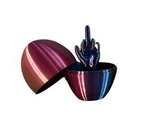 Juguete de broma, huevo de Pascua de dedo medio, huevo sorpresa divertido impreso en 3D, regalo divertido para rellenar cestas de Pascua, bromas de fiesta y decoración de vacaciones, regalo divertido