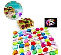 Juguete de Buceo - Piscina del Tesoro | Diamantes Pirate Chox Marine Hunting | Diamantes Coloridos Tesoros Box Toys Accesorios para niños, niños, niñas, Regalos navideños