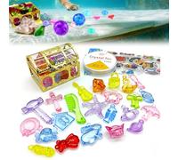 Juguete de Buceo - Piscina del Tesoro | Diamantes Pirate Chox Marine Hunting | Diamantes Coloridos Tesoros Box Toys Accesorios para niños, niños, niñas, Regalos navideños