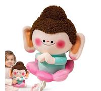 Juguete de Buda Suave Suave - Figura rellena de 30 cm, decoración del hogar divertida | Linda muñeca de peluche para dormitorio, estudio, decoración de sala de estar, regalo zen espiritual