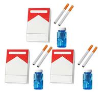 Juguete de Burbujas de Jabón en caja de cigarrillos simulada sin registro, Anti-Stress Broma creativa, Diseño Portátil Compacto, Juguete entretenido Diario, Patrón Simple Original (4)