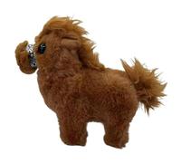 Juguete de caballo eléctrico: mascota de peluche interactiva, animal robótico inteligente, amigo electrónico suave para niños, Ponyy mecánico de simulación para cumpleaños de niños, lindo regalo de co