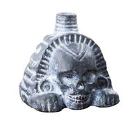 Juguete de cabeza de cráneo divertido | Toy de novedad de gritos de terror con sonido extraño | Decoración de la cabeza del esqueleto de 9 cm para niños y adultos, juguete de broma de Halloween, decor