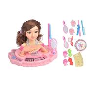 Juguete De Cabeza De Muñeca De Maquillaje Y Peinado | Kit De Peluquería Educativa para Niños | Regalo De Cumpleaños Perfecto, Juego De Fun Fingling Juego para Acción De Gracias, Navidad, Día del Niño