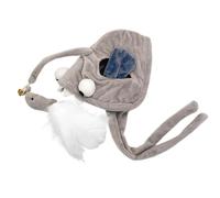 Juguete de cabeza para gatos - Juguetes interactivos para gatos de interior con pluma, juguete para mascotas, varita interactiva para gatos, diseño interactivo para ejercicio de gatos