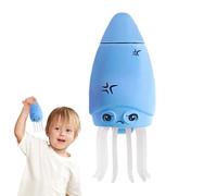 Juguete de calamar falso - Gadget de escritorio de expulsión fluorescente para niños, novedad de broma interactiva, desmonta el juguete de broma de tentáculos de pulpo | Bromas prácticas y complicadas