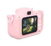 Juguete de Cámara de Enfoque Automático de Doble Lente para Niños para Fotografía, Grabación de Vídeo, Juegos, Música, Material de Silicona ABS, para Niños (Pink)