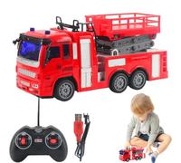 Juguete De Camión De Bomberos Para Niños - Camión De Bomberos Con Luces Y Sonidos Interactivos Para Niños | Camión De Bomberos Push-and-go, Seguro Y Duradero, Juguete Educativo Para Los Vigilantes