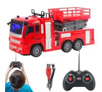 Juguete de camión de bomberos para - Playset para, modelo de camión de bomberos fuerte, coche de rescate con | Camión de juego de emergencia interactivo para actividades do