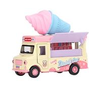 Juguete de Camión de Comida de Matrimonio, Inducción Magnética de Aleación Simulada Camión de Comida para Niños para Niños (camion de Helados)