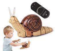 Juguete De Caracol Eléctrico - Vehículo Animal A Control Remoto Para Niños, Divertidos Bots De Mascotas Falsos | Juguete De Reptiles De Coche De Arrastramiento Realista, Figura De Juego Para G