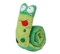 Juguete de caracol masticable para perros - 70 x 10 x 8 cm de largo, cuerpo de algodón de felpa, estructura de olfateo chirriante con juego de búsqueda de comida | Puzle divertido cachorro para
