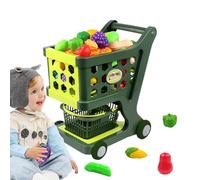 Juguete De Carrito De Compras Para Juego De Simulación,Kit de Juguete de Juego de Simulación de Supermercado | Juegos De Rol Con Estructura Estable - Para Cumpleaños, Año Nuevo, Navidad Y Día Del Niño