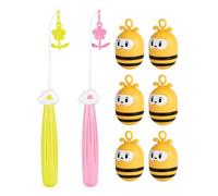 Juguete de caza de pesca, juguete para pescadores para niños | Juego de abejas de captura interactiva | Juguetes de rompecabezas con 2 postes magnéticos, 6 abejas tambaleantes, actividad nocturna fami