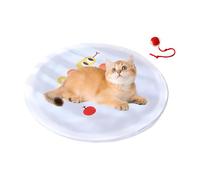 Juguete de Caza para Gatos,Bola Interactiva para Gatos Activada por Movimiento con Alfombra de Juego | Juego de Captura y Simulación de Caza con Cubierta Oculta para Entrenamiento e Interacción