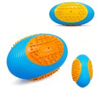 Juguete de chirriante indestructible para perros masticadores agresivos - Juguete de TPR resistente para perros grandes y medianos - Juguetes interactivos de agua y piscina para limpieza de dientes