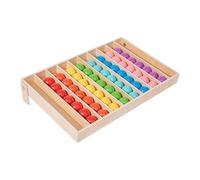 Juguete de clasificación de colores - 31 x 19,5 x 5,3 cm bolas grandes juego de clasificación de colores | Juguetes educativos de madera para niños pequeños, para niñas, aulas, hogar, escuela