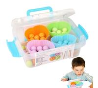 Juguete de clasificación de colores | Actividad educativa para aprender a combinar las perlas de alicates, juguetes para desarrollar la motricidad fina - para niños y niñas, Navidad, Pascua, viajes