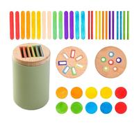 Juguete de clasificación de forma de color: clasificador de color cubo de juguetes sensoriales, refuerzo práctico del cerebro para la educación infantil | Actividades de aprendizaje preescolar con