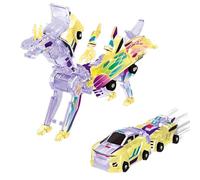 Juguete De Coche De Dinosaurio Transformador De Colisión, 2 Coches Magnéticos Se Transforman En Juguetes De Dinosaurio, DinoToys Transformadores, Robot De Deformación 2 En 1 DinoCar Juguete De Regalo