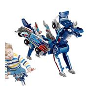 Juguete De Coche Dinosaurio - Juguete de Coche Robot Transformable - Conexiones Magnéticas Transformación Automática Juego para Niños Niñas Diversión Tiempo de Juego Infantil