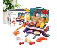Juguete De Cocina Set De Barbacoa,Juego De Barbacoa De Juguete con Comida Que Cambia De Color | Juego De Cocina De Simulación para Niños - para Cumpleaños Navidad Fiestas Festivas
