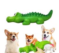 Juguete de cocodrilo para perros - Juguetes masticables de cocodrilo de látex para perros | Súper masticador de perros resistente a las mordeduras | Juguetes sin relleno para perros que juegan a