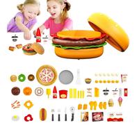 Juguete de comida - Juguetes De Comida | Juguetes Educativos Sensoriales de Gran Hamburguesa para Preescolar Usables en el Hogar en el Aula Durante