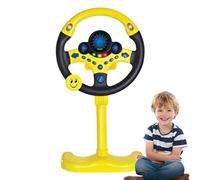 Juguete de conducción - Controlador de conducción portátil, juguete de educación para conducir | Desarrollar un juguete de dirección simulado vertical con motor con luz, pretendiendo conducir juguetes