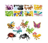 Juguete de construcción - Bloques de construcción 3D de Animales de Dibujos Animados,Puzles 3D de Animales,para Casa, Guardería, Regalos de Cumpleaños y Navidad