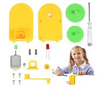 Juguete De Construcción De Generador con Manivela - Kit Educativo De Energía Eléctrica | Actividad Práctica, Proyecto Manual para Aula Escolar Y Hogar