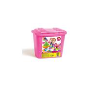 Juguete de construcción - MOLTO - Caja de bloques rosa - 90 piezas - Para bebé