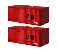 Juguete De Contenedor De Coche - Juego De 48 Piezas De ABS, 60 Piezas | Coche Juguete De Simulación con Acción De Retiro, Diseño Amigable E Interactivo, Regalo De, Tiempo De Juego Creativo