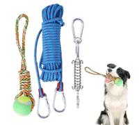 Juguete de cuerda de resorte para perros, juguete para ejercicios al aire libre, juguete interactivo, juguete para ganar músculo, cuerda para perros pequeños y medianos