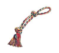 Juguete de cuerda Nobby, cuerda de juego doble 55 cm, 320 g, 2 nudos de colores