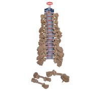Juguete de cuerda Nobby, mezcla de sisal y algodón, paquete de 12, 3 variedades, 2 nudos naturales