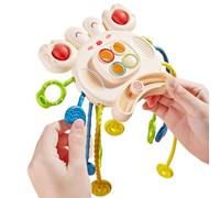Juguete de cuerda para bebés | Juguete divertido de educación temprana para bebés | Juguete sensorial ligero con diseño de para promover la flexibilidad