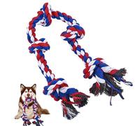 Juguete de cuerda para perro, juguete de limpieza de dientes de cachorro, cuerda de entrenamiento de masticación para alivio agresivo del aburrimiento, razas grandes y medianas para jugar al aire