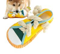 Juguete de cuerda para perros - Juguete para masajes de encías en forma de zapato, juguete chirriante de cuerda para cachorros - para perros pequeños, medianos y grandes para masajear las encías en