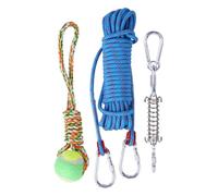 Juguete de Cuerda para Perros Spring Pole,Juguetes de Cuerda para Perros | Juguete Interactivo para Perros con Sonido chirriante - Muscle Builder Spring Pole Kit Juguetes al Aire Libre para Juegos de